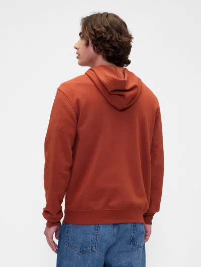 Gap Factory Relaxed Gap Logo Zip Hoodie In Orange