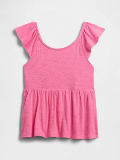 Gap Factory Foreversoft Smocked Top In Pink