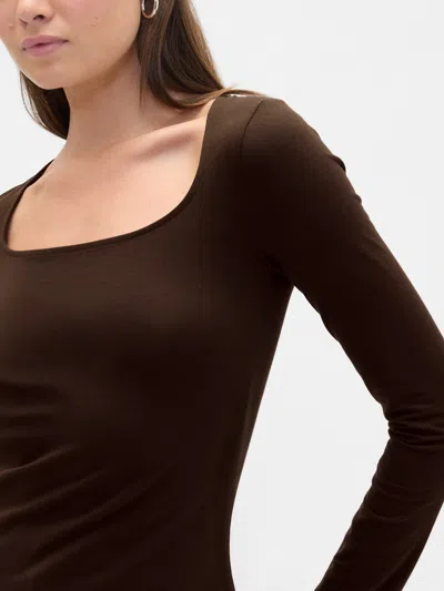 Gap Factory Stretch Jersey Scoopneck Top In Multi