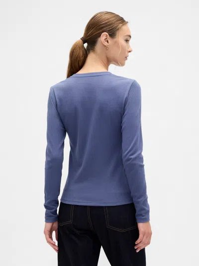 Gap Factory Ribbed Button-up Top In Multi