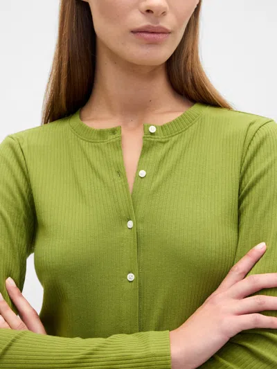 Gap Factory Ribbed Button-up Top In Multi