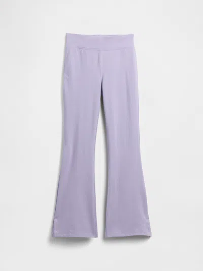 Gap Factory Kids Stretch Jersey Flare Leggings In Purple