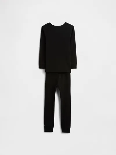 Gap Factory Kids & Babygap 100% Organic Cotton Glow-in-the-dark Pj Set In Black