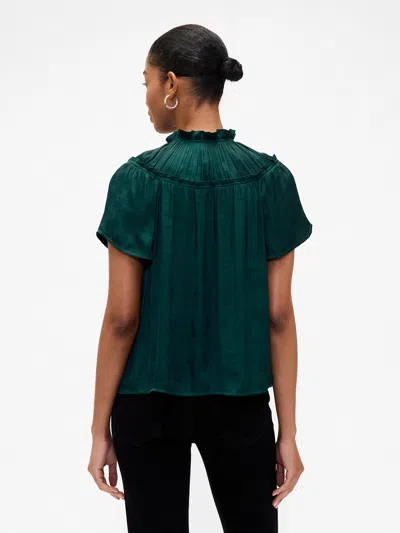 Gap Factory 100% Recycled Relaxed Splitneck Top In Green