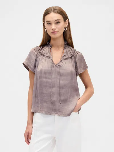 Gap Factory 100% Recycled Relaxed Splitneck Top In Multi