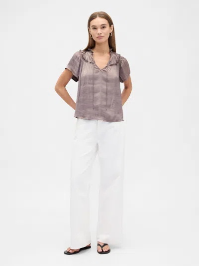 Gap Factory 100% Recycled Relaxed Splitneck Top In Multi