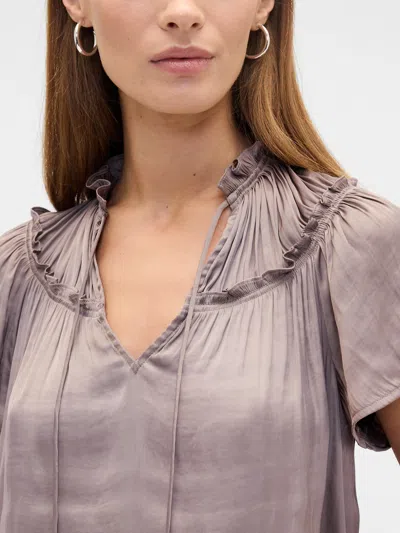 Gap Factory 100% Recycled Relaxed Splitneck Top In Multi