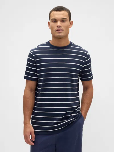 Gap Factory Everyday Soft Stripe Crewneck T-shirt In Blue