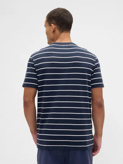Gap Factory Everyday Soft Stripe Crewneck T-shirt In Blue