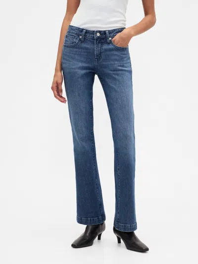Gap Factory Low Rise Boot Jeans In Blue