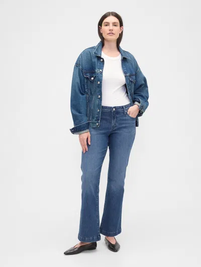 Gap Factory Low Rise Boot Jeans In Blue