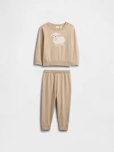 Gap Factory Baby Two-piece Sweater Set In Brown