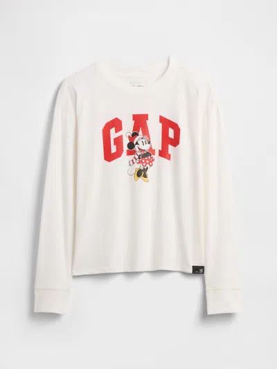 Gap Factory Gapkids &#215 Disney Minnie Mouse Relaxed Logo T-shirt In White