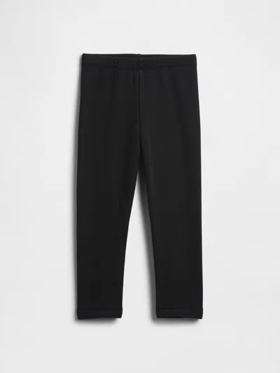 Gap Factory Babygap Pull-on Cozy-lined Leggings In Black