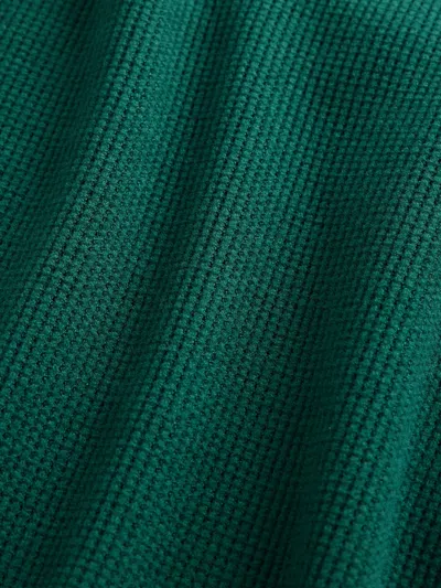 Gap Factory Babygap Waffle-knit Crewneck T-shirt In Green