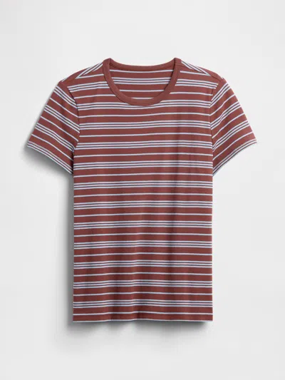 Gap Factory Favorite Stripe Crewneck T-shirt In Red