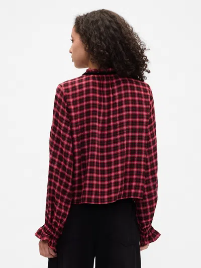 Gap Factory Relaxed Ruffle Top In Red