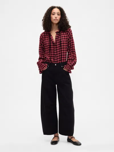 Gap Factory Relaxed Ruffle Top In Red