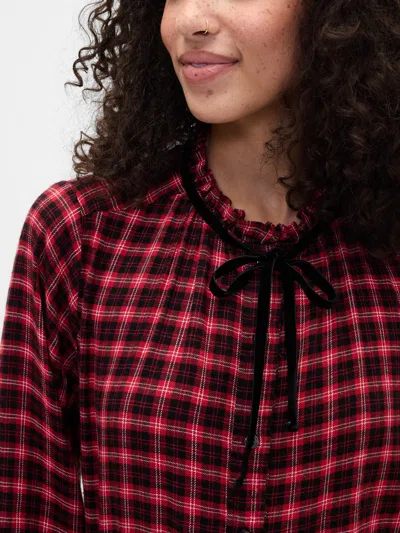 Gap Factory Relaxed Ruffle Top In Red