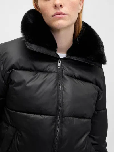 Gap Factory 100% Recycled Relaxed Short Puffer Jacket In Black