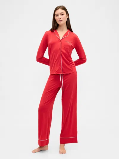 Gap Factory Modal Wide-leg Pj Pants In Red
