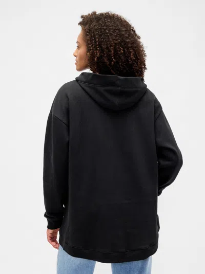 Gap Factory Oversized Open-front Hoodie In Black