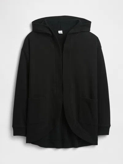 Gap Factory Oversized Open-front Hoodie In Black