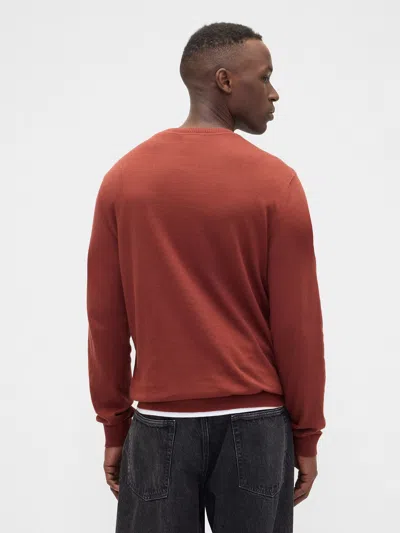 Gap Factory Crewneck Sweater In Burgundy