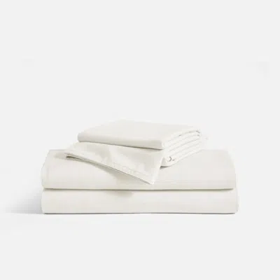 Brooklinen Heathered Cashmere Core Sheet Set Size Queen In Cream In White