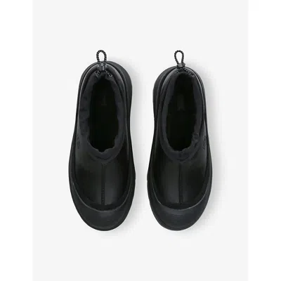 Ugg Leather Tasman Weather Hybrid Slippers In Black