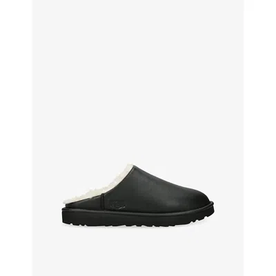 Ugg Leather Mules In Black