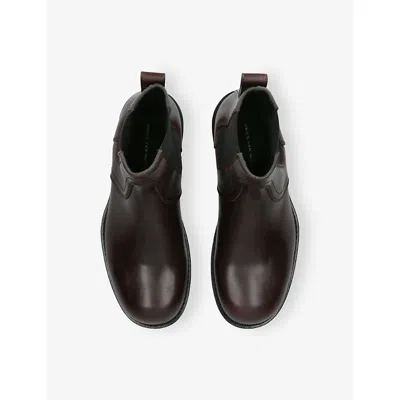 Dries Van Noten Leather Chelsea Boots In Brown