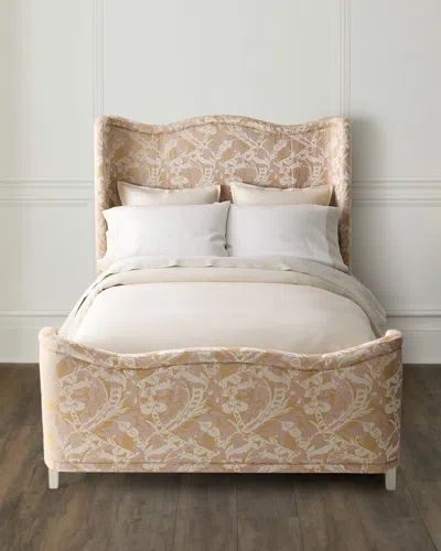 Massoud Zetta King Shelter Bed In Neutral