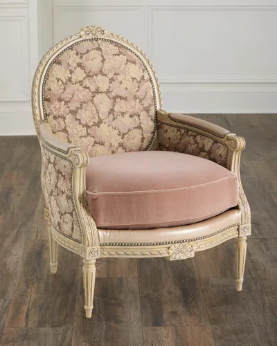 Massoud Penrose Bergere Chair In Pink