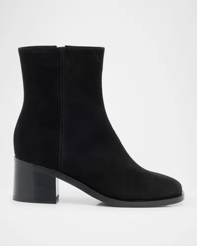 La Canadienne Julie Waterproof Suede Booties In Black