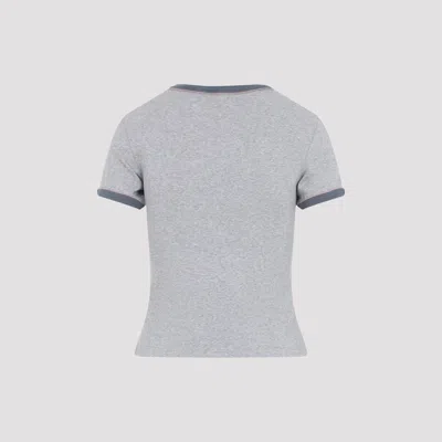 Chloé Baby Fit T-shirt With Logo In Cotton Jersey In Gray