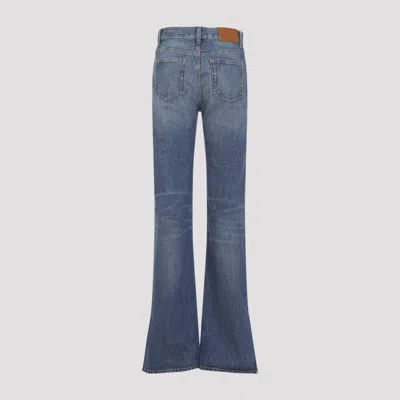 Chloé Chloe' Wide Leg Denim Jeans In Black