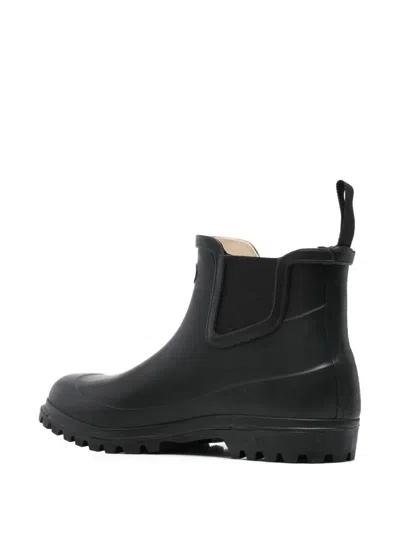 Superga Rubber Boot In Black