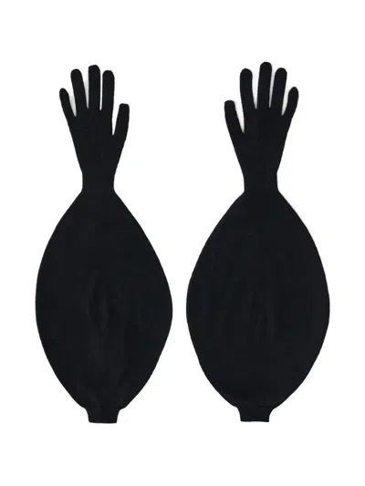 Paloma Wool "flake" Puffy Gloves In Black
