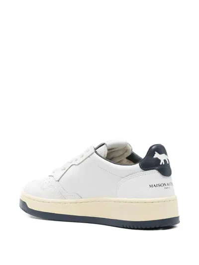 Autry X Maison Kitsune "medalist Low" Sneaker In White