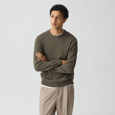 Theory Hilles Crewneck Sweater In Cashmere In Gray
