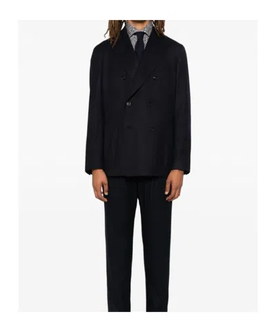 Boglioli Double-breasted Blazer In Black