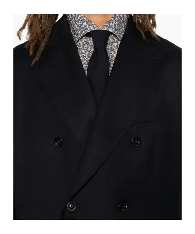 Boglioli Double-breasted Blazer In Black