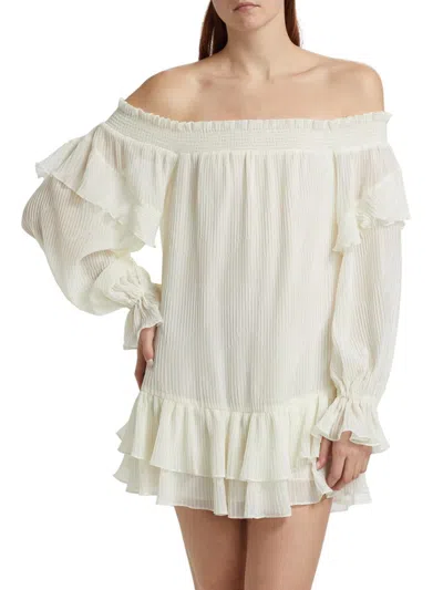 Ramy Brook Women's Tori Off-the-shoulder Dress In White