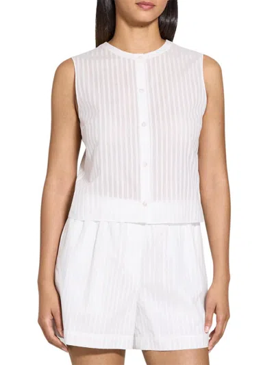 Theory Button Down Shell In White