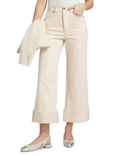 Veronica Beard Dylan High-rise Straight-leg Jeans In Neutral
