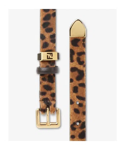 Fendi Women Belt In Brown