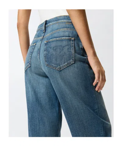 Pinko Soft Denim Balloon-fit Jeans In Blue