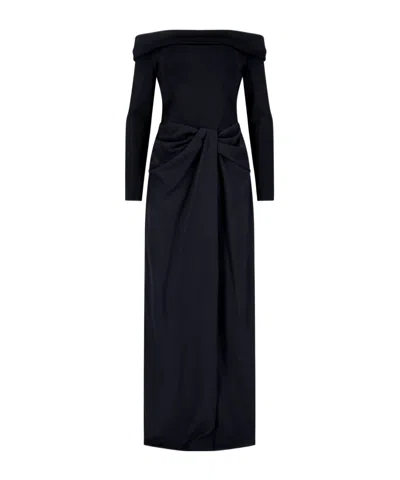 Ralph Lauren Viscose Maxi Dress In Blue