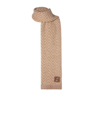 Fendi Scarfs Camel In Brown